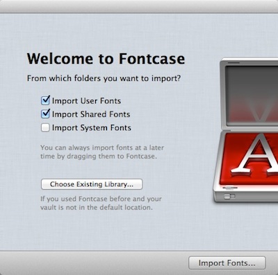 Fontcase导入字体