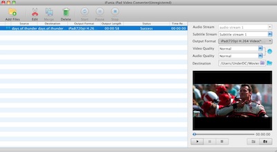 iFunia iPad Video Converter预览