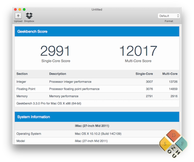 Geekbench 测分结果