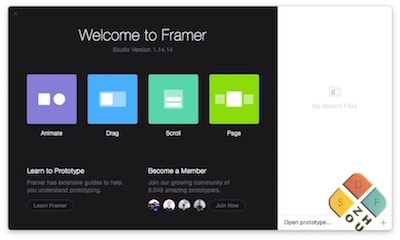 Framer Studio 界面