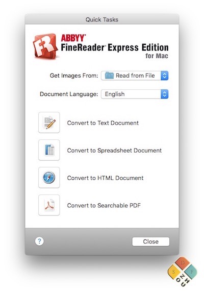 FineReader Express 主界面