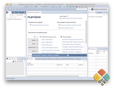 myeclipse 主界面