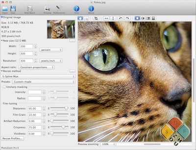 PhotoZoom Pro 6 主界面