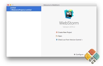 WebStorm 主界面