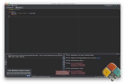 CLion 主界面