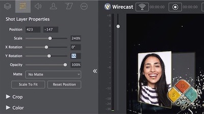 Wirecast 主界面