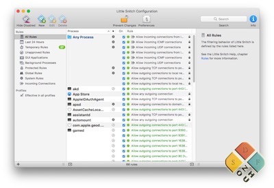 Little Snitch 主界面 Little Snitch 主界面