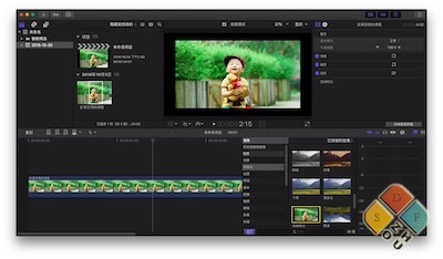 Final Cut Pro X 10.3 主界面