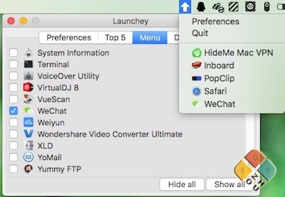 Launchey 主界面 Launchey 主界面