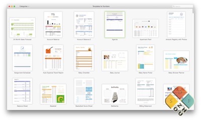 Templates for Numbers 主界面