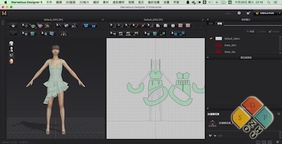 Marvelous Designer 主界面