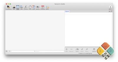 Navicat for MySQL 主界面