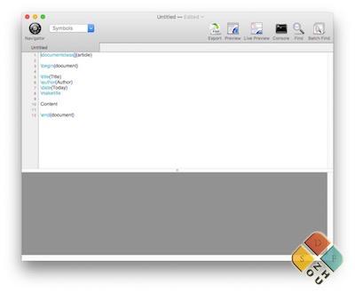 Latexian 主界面 Latexian 主界面