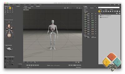 SmithMicro Poser Pro 主界面 SmithMicro Poser Pro 主界面