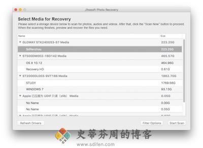 Jihosoft Photo Recovery 主界面