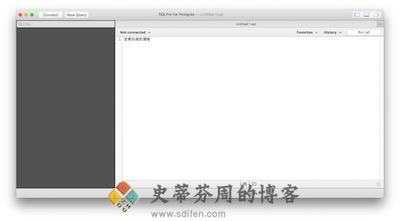 SQLPro for Postgres 主界面