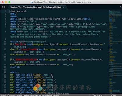 Sublime Text 主界面