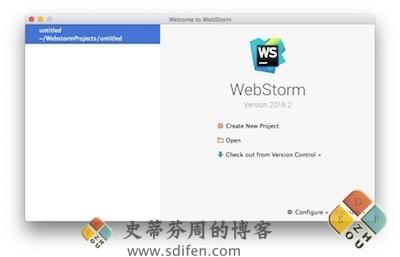 WebStorm 主界面