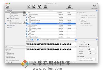FontExlporer X Pro 主界面