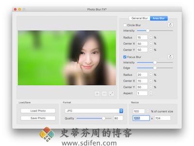 Photo Blur FX 主界面