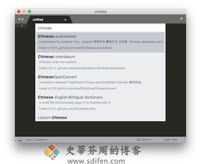 Sublime Text 安装中文语言