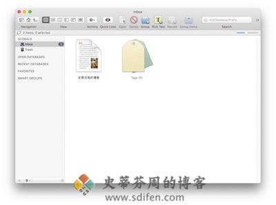 DEVONthink Pro Office 主界面