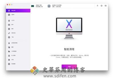 MaCleaner X 主界面