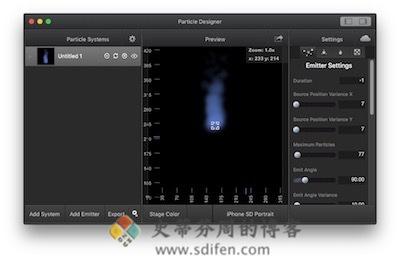 Particle Designer 主界面
