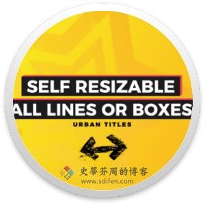 FCPX字幕插件：Box Titles - Self Resizing