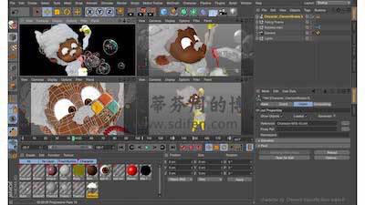 RealFlow C4D 主界面