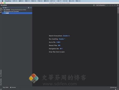 RubyMine 2018 主界面