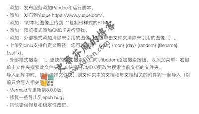 MWeb 3.2.1 更新内容