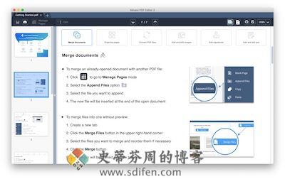 Movavi PDF Editor 主界面