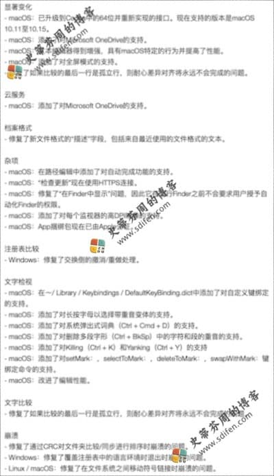 Beyond Compare 4.3.0 更新内容