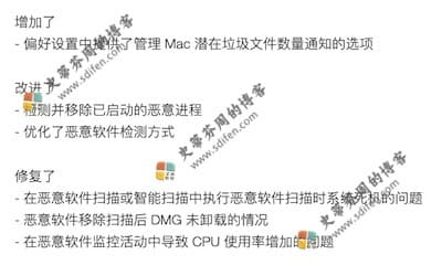 CleanMyMac X 4.7.2 更新内容