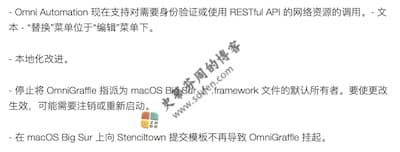OmniGraffle Pro 7.18.1 更新内容