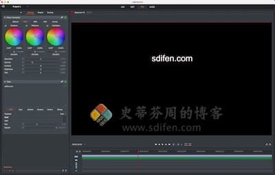 Lightworks 主界面 Lightworks 主界面