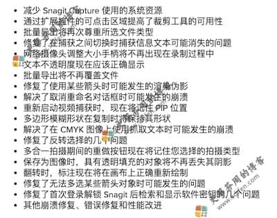 Snagit 2021.4.2 更新内容