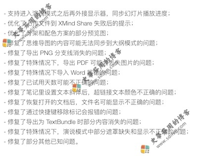 XMind 2021 11.1.1 更新内容