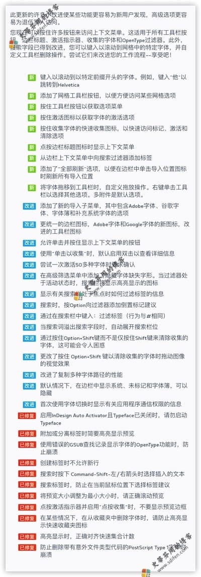 Typeface 3.5.0 更新内容