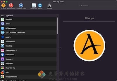 List My Apps 主界面