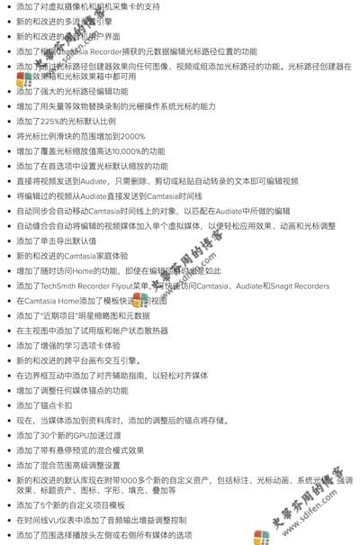 Camtasia 2022 更新内容 Camtasia 2022 更新内容