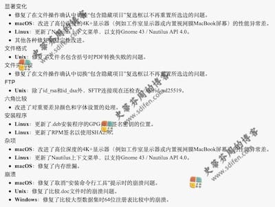Beyond Compare 4.4.5 更新内容 Beyond Compare 4.4.5 更新内容