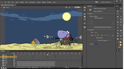 Adobe Animate 2022 主界面