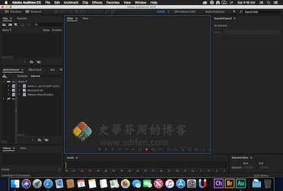 Adobe Audition 2025 主界面