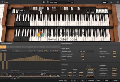 Arturia B-3 V 主界面