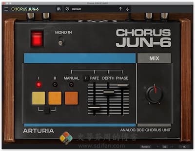 Arturia Chorus JUN-6 主界面