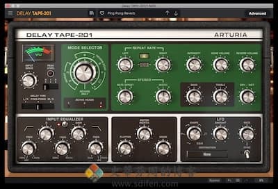 Arturia Delay TAPE-201 主界面