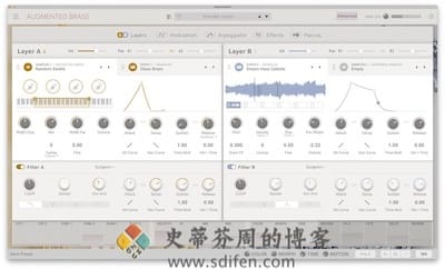 Arturia Augmented BRASS 主界面