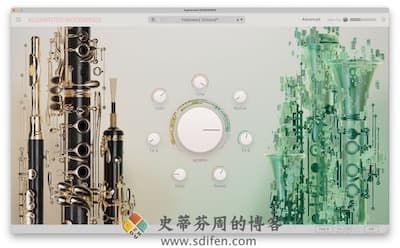 Arturia Augmented WOODWINDS 主界面